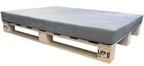 LIPA Palettenbett 90x200 cm Bett Massivholzbett